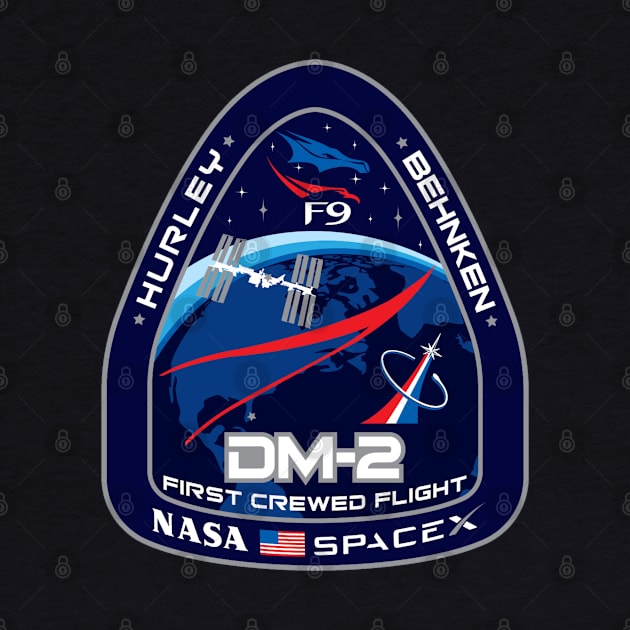 NASA SpaceX Mission Patch for Demo-2 Mission to ISS by jutulen